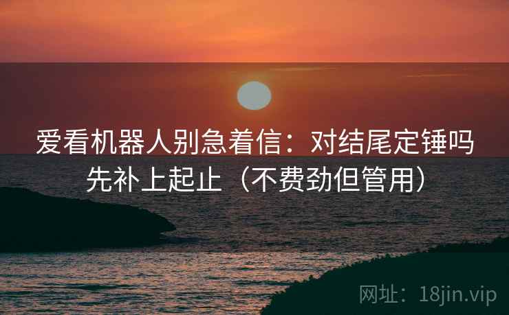 爱看机器人别急着信：对结尾定锤吗先补上起止（不费劲但管用）